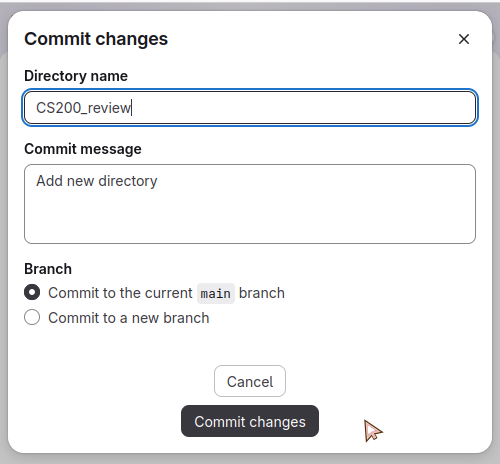 Screenshot of the directory name being set in GitLab.